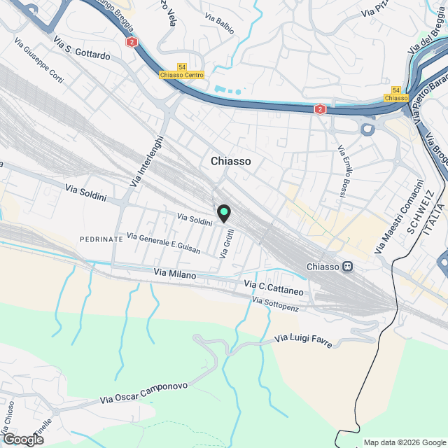 CHIASSO - Moderno bilocale con grande giardino in prima locazione - Karte