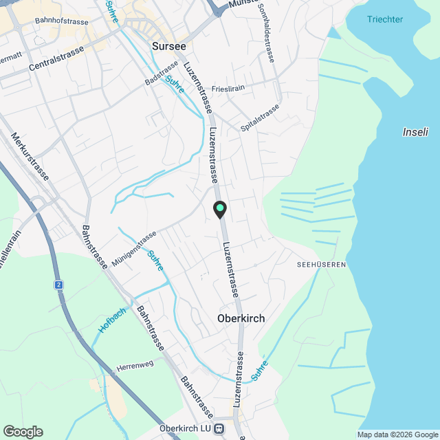 Moderne 2-Zimmer-Neubauwohnung in Oberkirch LU - Karte
