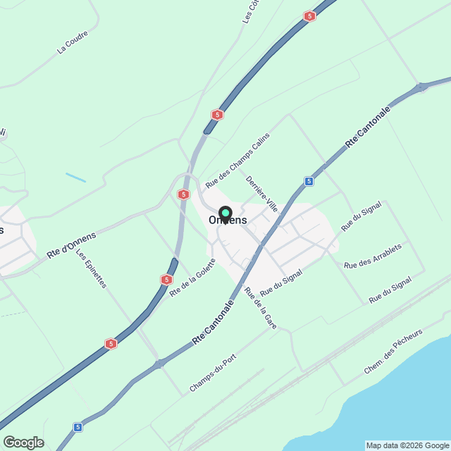 Magnifique appartement de 3.5 pièces situé à Onnens. - Karte