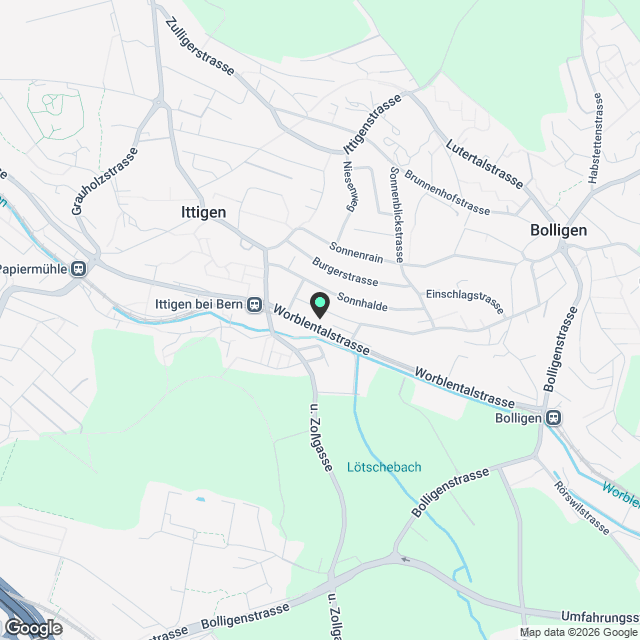Sanierte 2.5-Zimmerwohnung in Ittigen - Karte