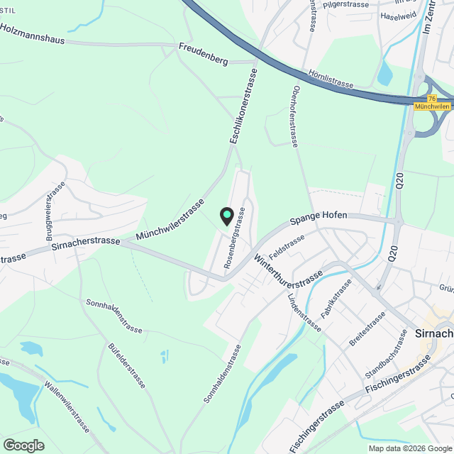 Helle & moderne 3.5-Zimmer-Wohnung in nachhaltigem Neubau in Sirnach - Karte