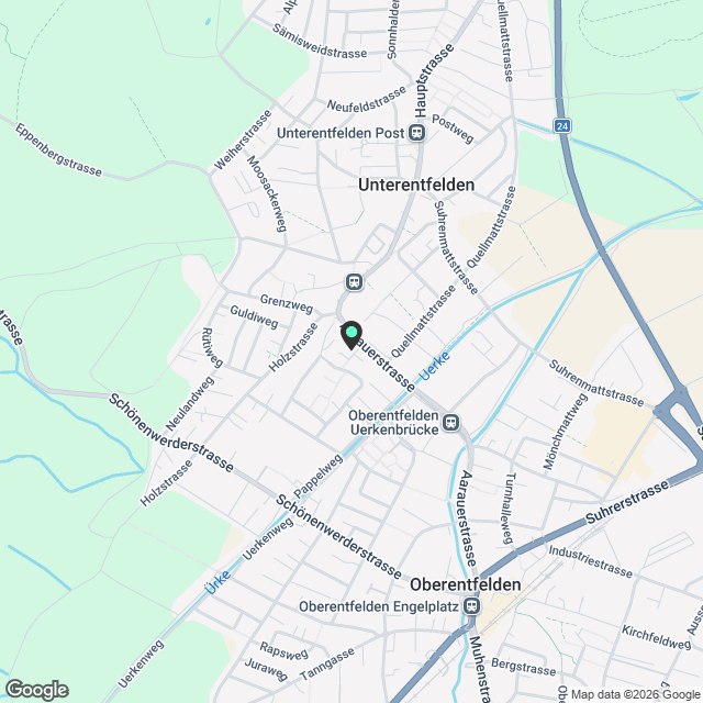 Moderne 2.5-Zimmer-Wohnung in Oberentfelden mit Balkon - Karte