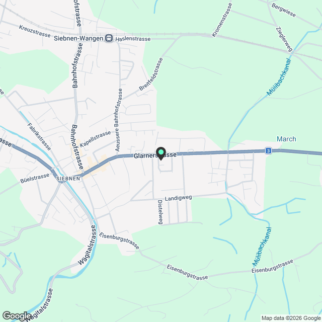 Nachmieter für moderne 3.5-Zimmer-Wohnung mit Balkon in Siebnen - Karte