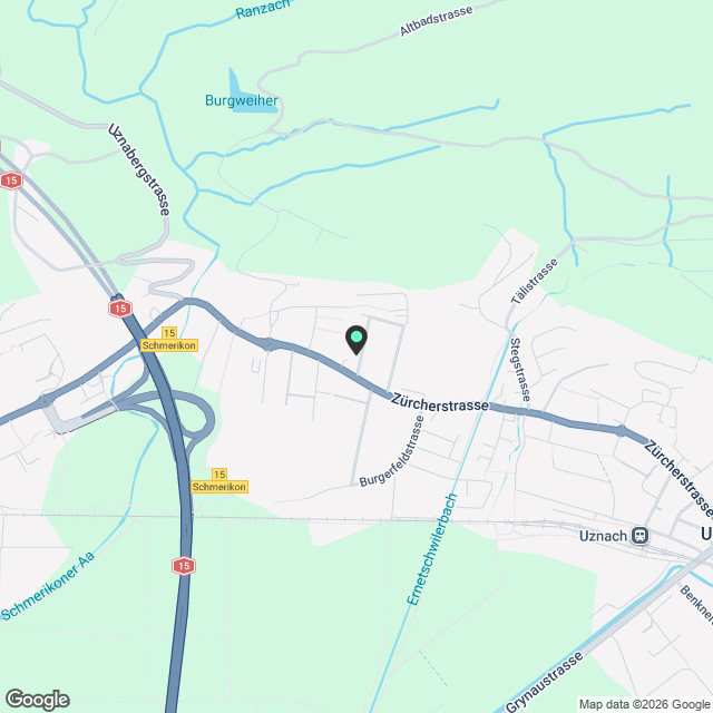 Moderne 3.5-Zimmer-Wohnung an ruhiger Lage in Uznach - Karte