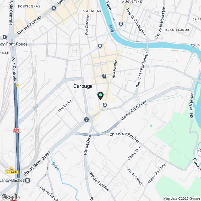 Appartement 4 pièces rénové – Vieux Carouge – 62.5 m² - Karte