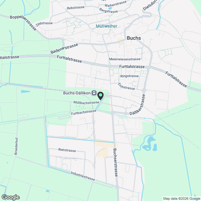 Moderne 3.5-Zimmer-Neubau-Wohnung in Buchs ZH mit Garage - Karte