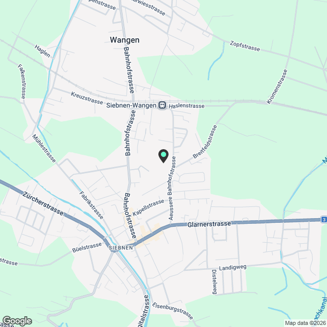 Stilvolle 3,5-Zimmer-Gartenwohnung mit Wintergarten – Neubau 2026 & nur 150 m zum Bahnhof Siebnen - Karte