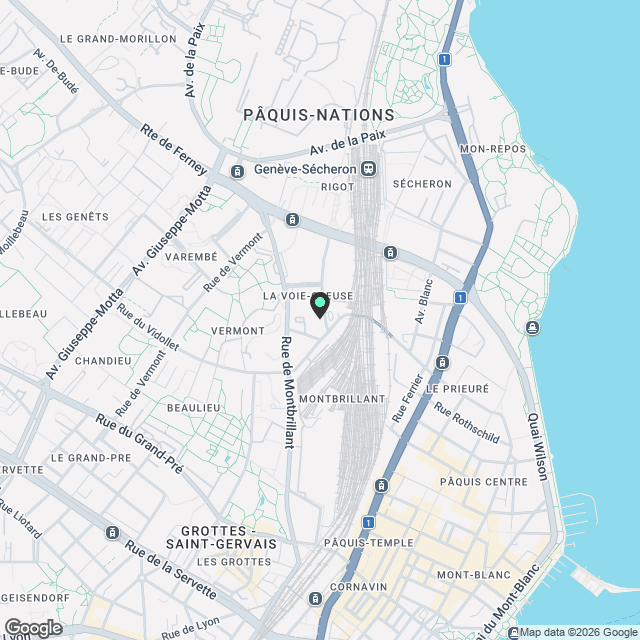 Spacious, Modern, Practical & Secure Apartment for Lease  La Voie-Creuse 3, Geneva - Karte