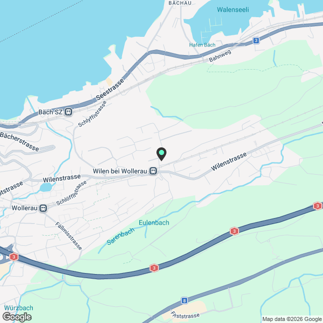 Moderne 4.5-Zimmer-Neubau-Wohnung mit Seenähe in Wilen bei Wollerau - Karte