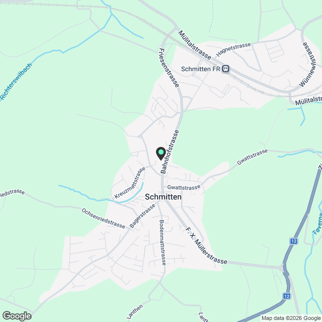 Wohlfühloase in Schmitten 3.5-Zimmerwohnung! - Karte