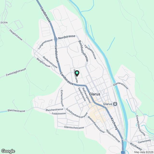Moderne 3.5-Zimmer-Neubau-Wohnung mit Bergblick in Glarus - Karte