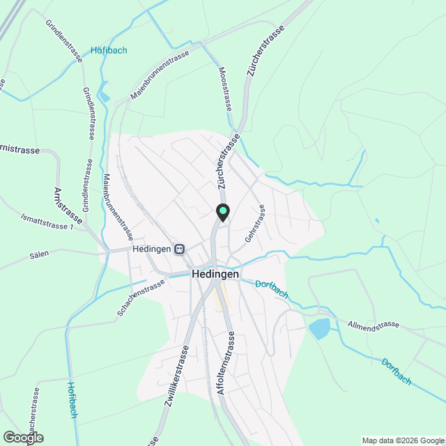 Erstbezug 3.5 Zimmerwohnung in Hedingen - Karte