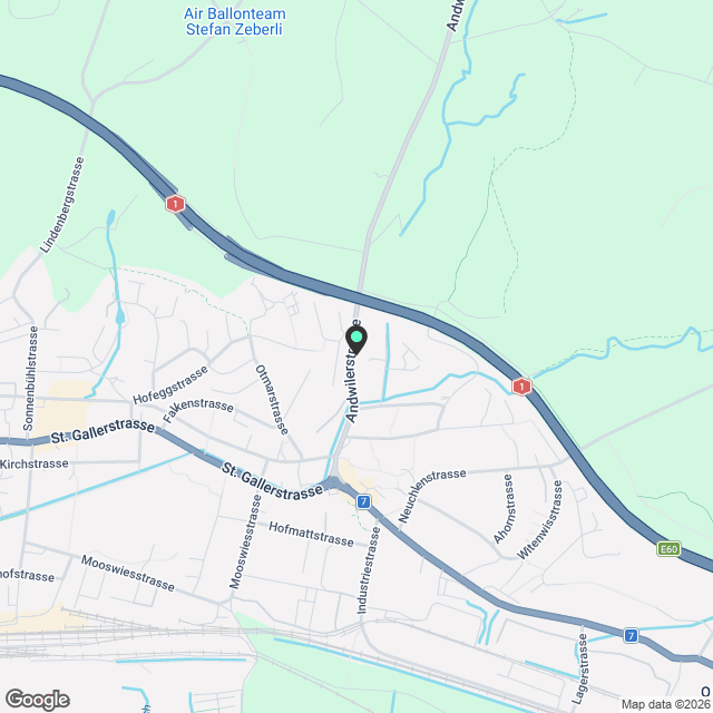 Attika mit Aussicht  sonnig und modern in Gossau SG - Karte