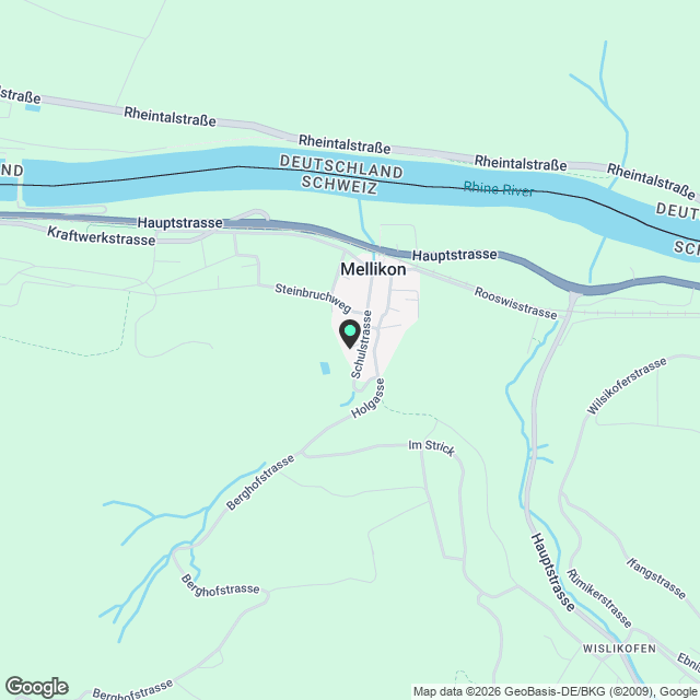 Wunderschöne 4.5 Zimmer-Dachwohnung in Mellikon - Karte