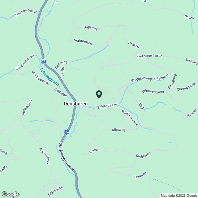 Grosszügige 2.5 Zimmer Dachwohnung mit Panoramablick ins Grüne in Densbüren - Karte