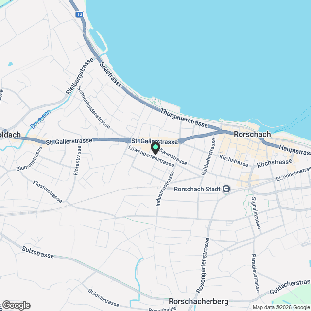 Wohnung im schönen Stadtleben Rorschach zu vermieten! - Karte