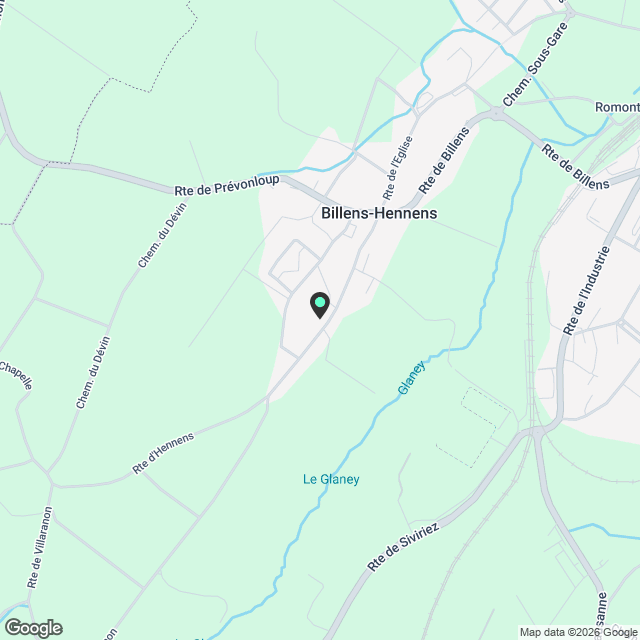 Appartement 2.5 pièces à Billens-Hennens - Karte