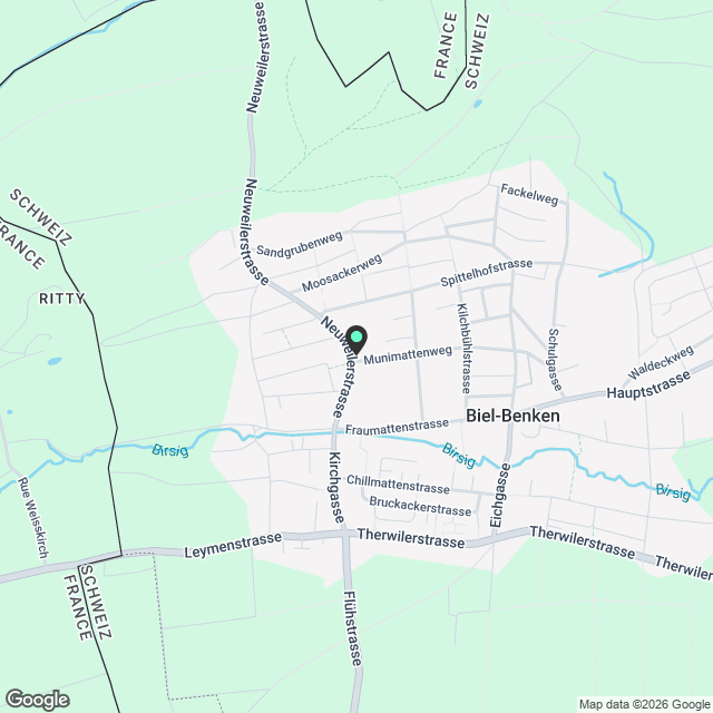 Moderne 7.5-Zimmer-Neubau-Haus in ruhiger Lage von Biel-Benken BL - Karte