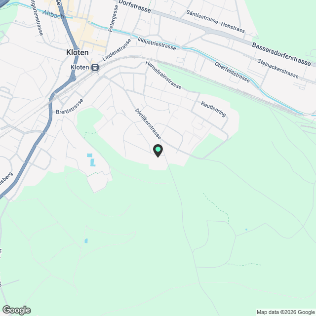 4.5-Zimmer-Neubauwohnung in der Überbauung 7 Lerchen in Kloten - Karte