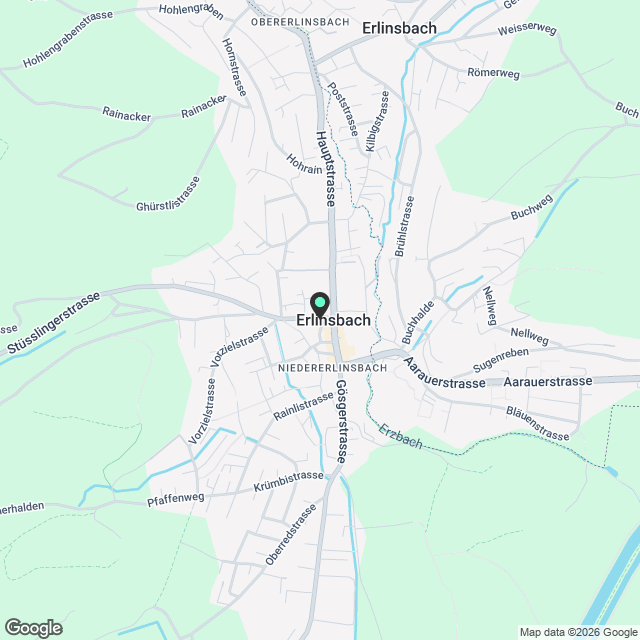 Schöne, kernsanierte, zentral gelegene 3 Zimmerwohnung in Erlinsbach nähe Aarau - Karte