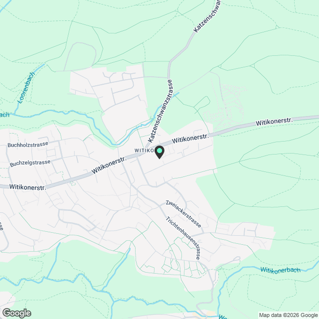 Moderne 4.5-Zimmer-Neubauwohnung mit Balkon und Tiefgaragenplatz in Zürich-Witikon - Karte