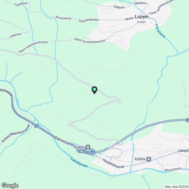 Neubau-Einfamilienhaus mit 6 Zimmern in ruhiger Lage von Luzein - Karte