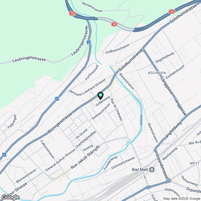 Neue, helle 3½-Zimmer-Attikawohnung mit Terrasse - Karte