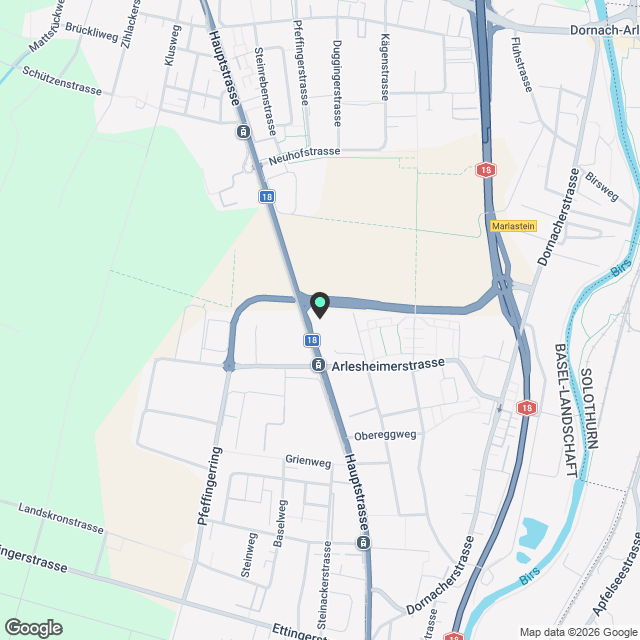 Basel-Aesch - Hochwertig möblierte Apartments nahe ISB Campus - Karte