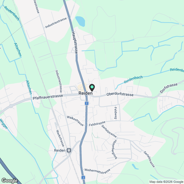 Moderne 3.5-Zimmer-Wohnung mit grosser Terasse in Reiden - Karte