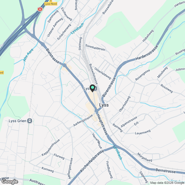 Nachmieter gesucht für frisch renovierte Wohnung in Lyss - Karte