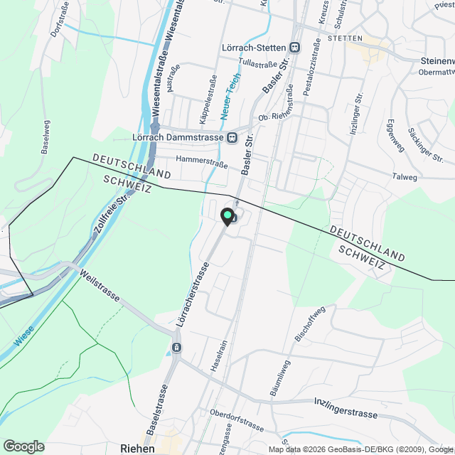 Ihre neue Wohnung in der Nähe der Langen Erlen - Karte