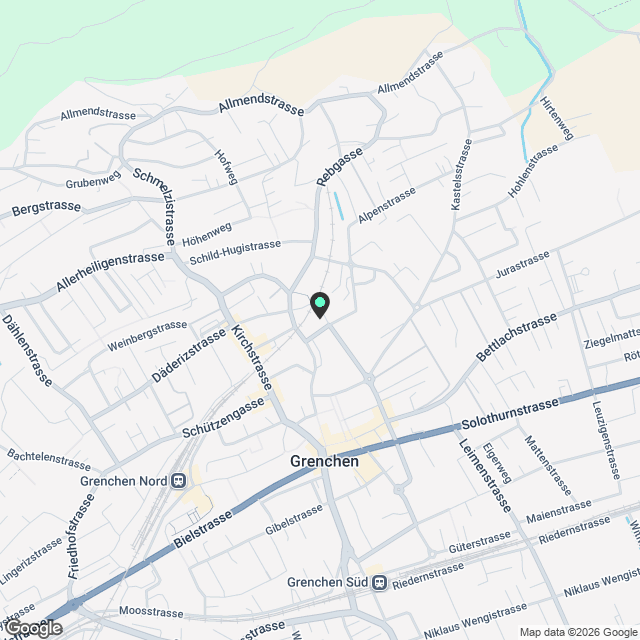 Moderne 3.5-Zimmerwohnung mit Balkon in Grenchen - Karte