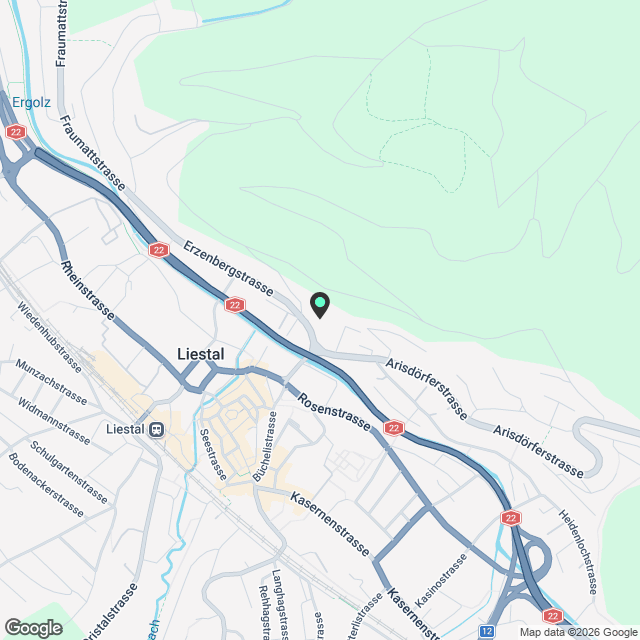 ERSTVERMIETUNG IN LIESTAL - jede Wohnung mit eigenem Waschturm - Karte