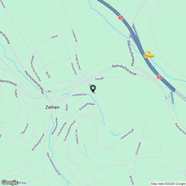 Zu Vermieten  Neue 2.5 Zimmer Wohnung in Zeihen - Karte