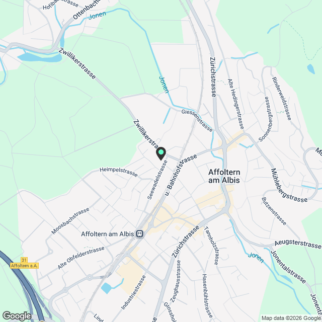 3.5 Zimmerwohnung in Affoltern am Albis - Karte