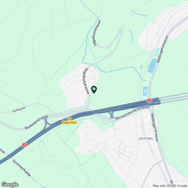 «Segelhof» Baden-Dättwil  Wohnen mit Weitblick - Karte