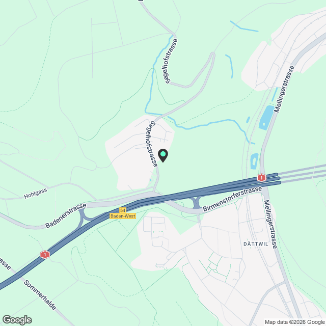 «Segelhof» Baden-Dättwil  Wohnen mit Weitblick - Karte
