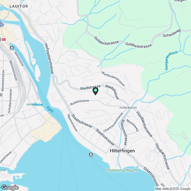 Attraktive 3.5-Zimmer-Wohnungen in unmittelbarer Nähe zum Thunersee - Karte