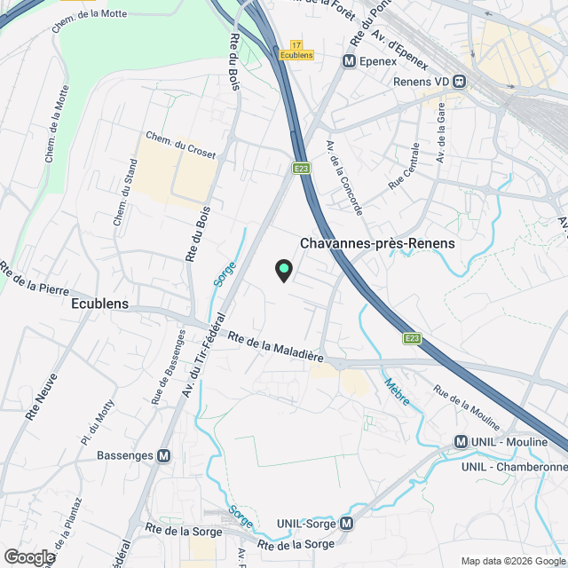 Appartement 2.5 pièces - Chavannes-près-Renens - Karte