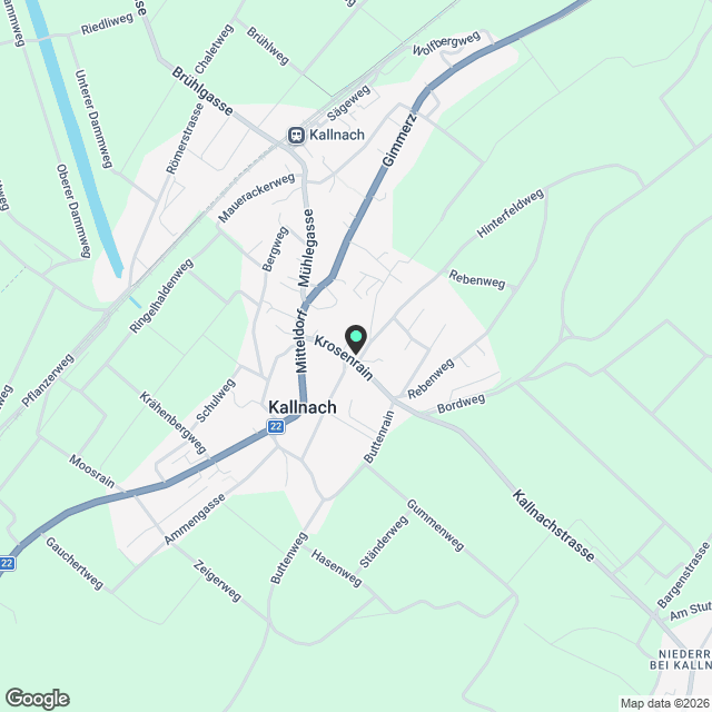 Erstvermietung - 2.5-Zimmerwohnung in Kallnach - Karte