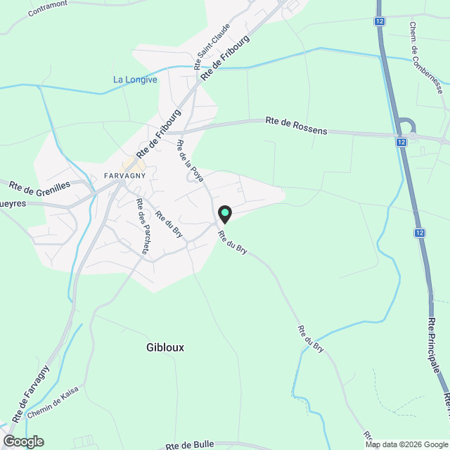 Magnifique appartement 5.5 pièces neuf avec vue imprenable à Farvagny-le-Grand - Karte