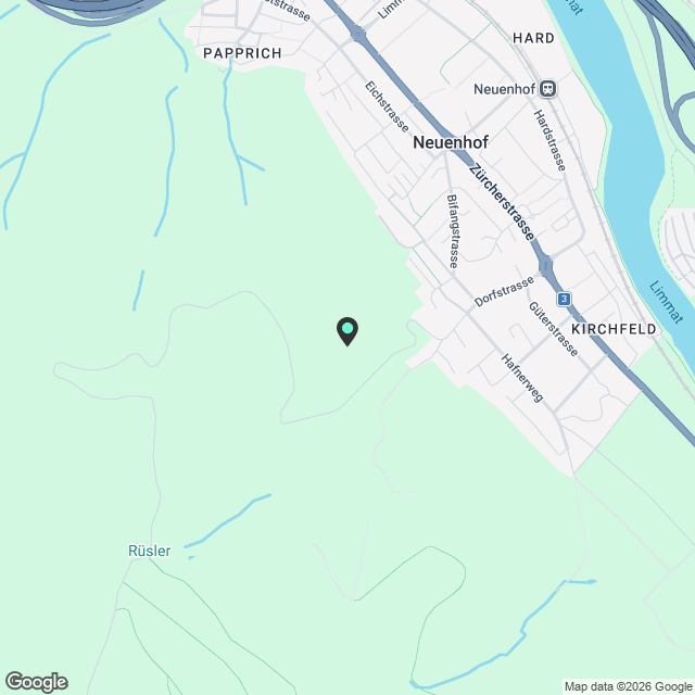 Lichtdurchflutete 2.5-Zimmer-Neubauwohnung mit Loggia, Neuenhof - Karte