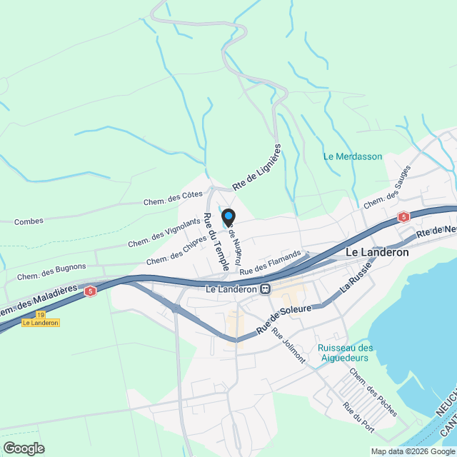 Superbe 3.5 pièces en attique - Le Landeron - Karte