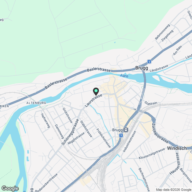 Nachmieter gesucht: 2.0-Zimmer-Wohnung in Brugg mit Terrasse - Karte