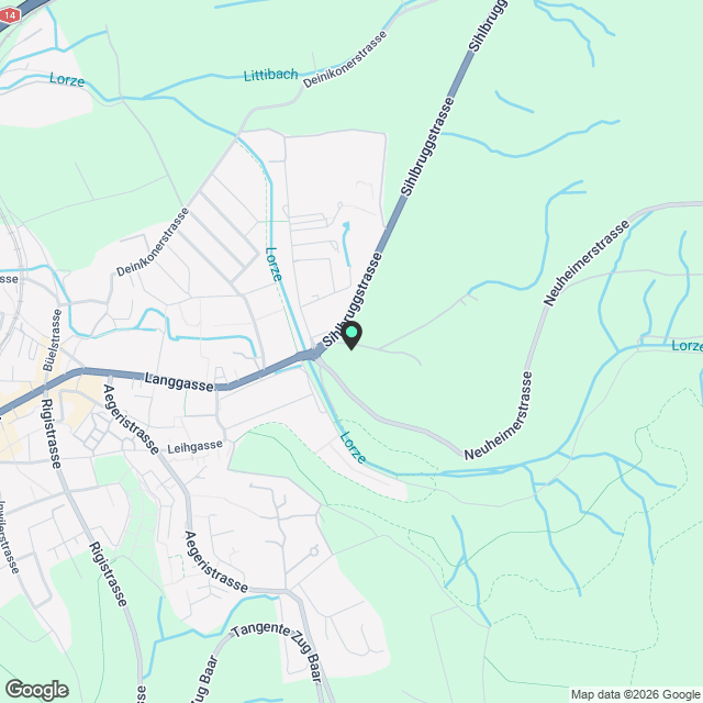Exklusive 3.5-Zimmer-Duplex-Gartenwohnung – Erstvermietung in Baar - Karte
