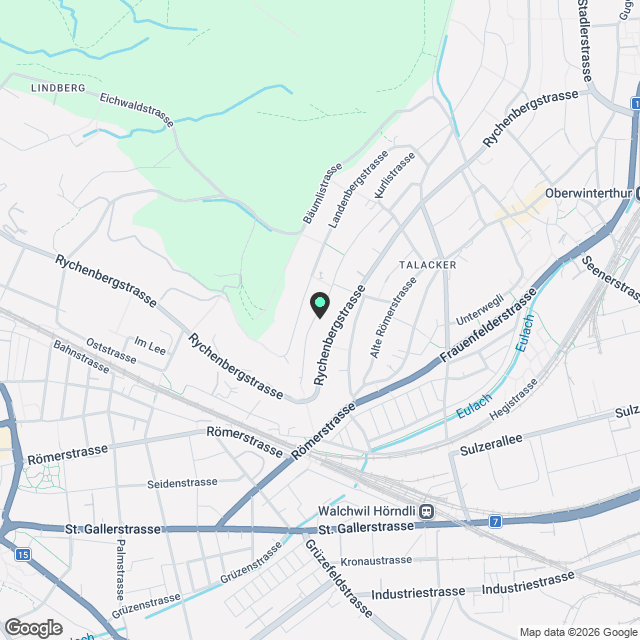 Moderne 3.5-Zimmer-Neubau-Wohnung mit Balkon in Winterthur - Karte