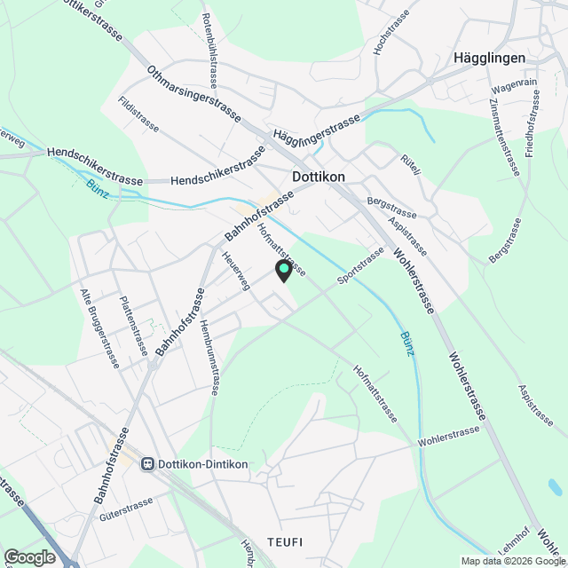 NEUBAU ERSTBEZUG: Zentrale Lage zwischen Zürich, Zug & Aargau - Karte