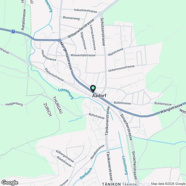 Moderne 2.5-Zimmer-Wohnung in Aadorf - Karte