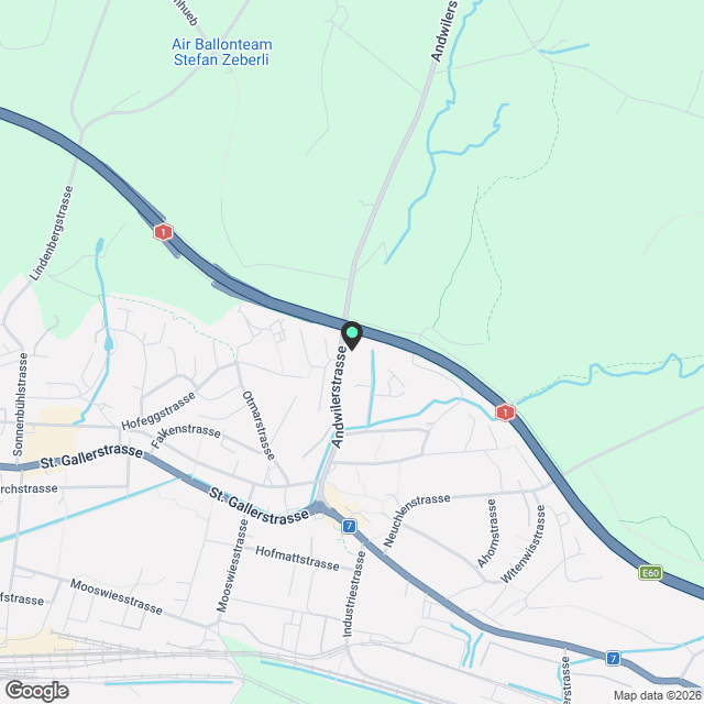 Attika mit Aussicht  sonnig und modern in Gossau SG  Erstbezug - Karte