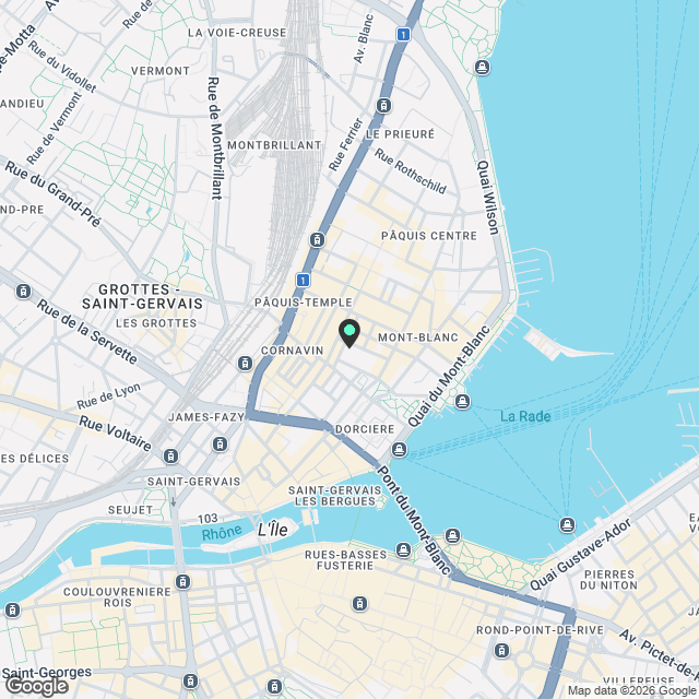 City Pop Geneva – Surville: Modern Living with Flexibility and Comfort - Karte